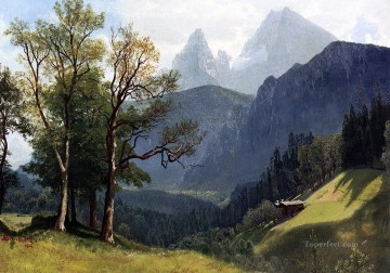Albert Bierstadt Painting - Tyrolean Lansscape Albert Bierstadt